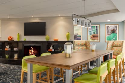 Photo of lobby area of the hotel 